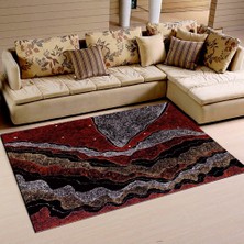 İnka Halı Antibakteriyel Yıkanabilir Kaymaz Dot Taban Dijital Baskı Salon Halısı MRC224