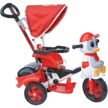Dilaver Penguen Tenteli Itmeli Bisiklet  Kırmızı