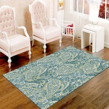 İnka Halı Antibakteriyel Yıkanabilir Kaymaz Dot Taban Dijital Baskı Salon Halısı MRC223