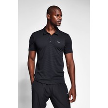 Lescon Siyah Erkek Polo Yaka T-Shirt 21S-1297-21N