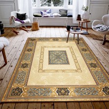 İnka Halı Antibakteriyel Yıkanabilir Kaymaz Dot Taban Dijital Baskı Salon Halısı MRC179