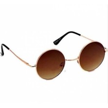 Mobgift John Lennon Unisex Güneş Gözlüğü (Kahverengi)