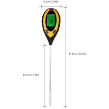 Yamantic 2020 Dijital Toprak Ölçüm Cihazı Toprak Ph Ölçer Nem Işık Sıcaklık