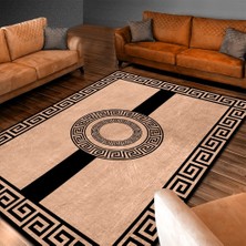 İnka Halı Antibakteriyel Yıkanabilir Kaymaz Dot Taban Dijital Baskı Salon Halısı MRC408