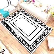 İnka Halı Antibakteriyel Yıkanabilir Kaymaz Dot Taban Dijital Baskı Salon Halısı MRC406