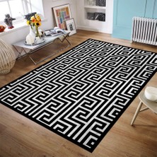 İnka Halı Antibakteriyel Yıkanabilir Kaymaz Dot Taban Dijital Baskı Salon Halısı MRC410