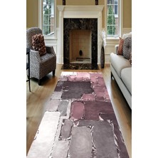 İnka Halı Antibakteriyel Yıkanabilir Kaymaz Dot Taban Dijital Baskı Salon Halısı MRC1577