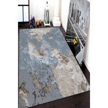 İnka Halı Antibakteriyel Yıkanabilir Kaymaz Dot Taban Dijital Baskı Salon Halısı MRC1472