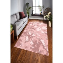 İnka Halı Antibakteriyel Yıkanabilir Kaymaz Dot Taban Dijital Baskı Salon Halısı MRC1524