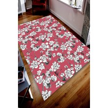 İnka Halı Antibakteriyel Yıkanabilir Kaymaz Dot Taban Dijital Baskı Salon Halısı MRC1796