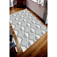 İnka Halı Antibakteriyel Yıkanabilir Kaymaz Dot Taban Dijital Baskı Salon Halısı MRC1676