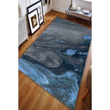 İnka Halı Antibakteriyel Yıkanabilir Kaymaz Dot Taban Dijital Baskı Salon Halısı MRC1871