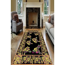 İnka Halı Antibakteriyel Yıkanabilir Kaymaz Dot Taban Dijital Baskı Salon Halısı MRC1529