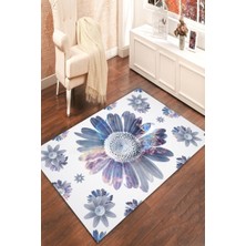 İnka Halı Antibakteriyel Yıkanabilir Kaymaz Dot Taban Dijital Baskı Salon Halısı MRC1815