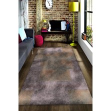 İnka Halı Antibakteriyel Yıkanabilir Kaymaz Dot Taban Dijital Baskı Salon Halısı MRC1856