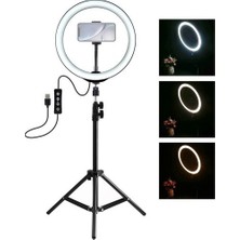 Popüler Cep Halka LED Işık 12" ve 2,1 M Tripod