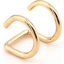 Solfera Gold Sarı Renkli Earcuff Kulak Kelepçesi Helix Sarmal EX094