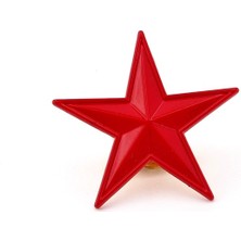 Solfera Kızıl Yıldız Kırmızı Kızıl Ordu Metal Pin Rozet Iğne RZ013