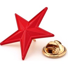 Solfera Kızıl Yıldız Kırmızı Kızıl Ordu Metal Pin Rozet Iğne RZ013