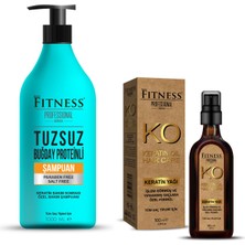 Fitness Professional Keratin Bakım Sonrası Tuzsuz Bakım Şampuanı 1000 ml + Keratin Bakım Yağı 100 ml