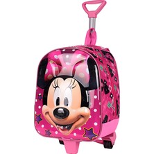 Zigga 00029 Mickey Mouse Kız Çocuk Çekçekli Anaokulu Sırt Çantası Pembe