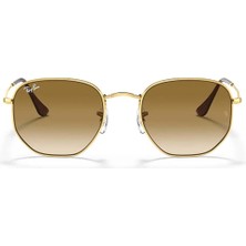 Ray-Ban Rb3548 001/51 51 Unisex Güneş Gözlüğü Hexagonal