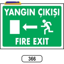 Gündoğdu Yangın Çıkışı Fıre Exıt Uyarı Ikaz Levhası