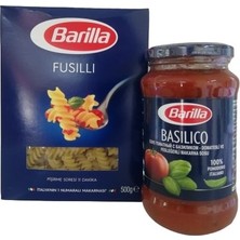 Barilla Fusilli Makarna 500 gr Barilla Basilico Makarna Sos 400 gr