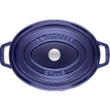 Staub Oval Döküm Tencere Mavi 29 cm