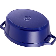 Staub Oval Döküm Tencere Mavi 29 cm