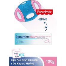 Bepanthol Baby Pişik Önleyici Merhem 100 gr + Pembe & Mavi Diş Kaşıyıcı