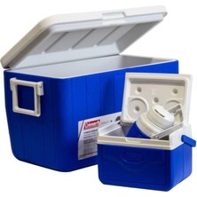 Coleman 3-Piece Cooler Combo 48 Qt 45.4 Lt Bl Combo 5 Qt 3 Gal. C002 Buzluk Set