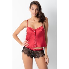 Miorre Phevos Dantelli Saten Şortlu Takım