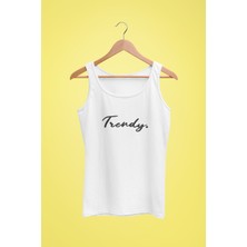 Raf Coll Kadın Beyaz Askılı T-Shirt Dijital Baskılı
