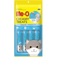 Me-O Creamy Treats Tavuklu ve Ciğerli Jel Mama 15GR x 4 12 Li Box