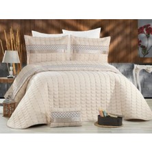 Çeyiz Diyarı Colors Micro Çift Kişilik Yatak Örtüsü Bej