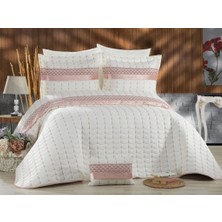 Çeyiz Diyarı Colors Micro Çift Kişilik Yatak Örtüsü Krem Pudra