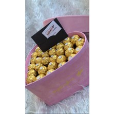 Mysterybox Kadife Kalp Kutu - Ferrero Rocher Çikolatalar