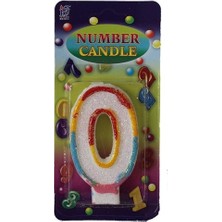 Pandoli 0 Rakamlı Numaralı Parti Mumu