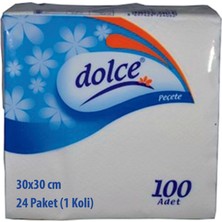 Dolce Peçete 100 Lü 24 Paket 30 x 30  (1 Koli)