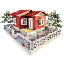 Eshel Maket Sahil Villa - Kırmızı Cephe - 1:24 Ölçek