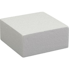 Coşan Pastacılık Strafor Kare Maket Pasta 40 x 40 x 10 cm