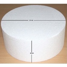 Duru Strafor 15*20 cm Yuvarlak Strafor Pasta Altı 5 Adet