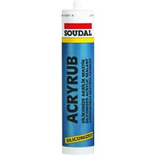 Soudal Acryrub Silikonize Mastik Kahve 500 gr