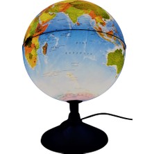 Gürbüz Işıklı Fiziki Yazılabilir Harita Dünya Küresi 30cm (Fiziki+Siyasi) 41303