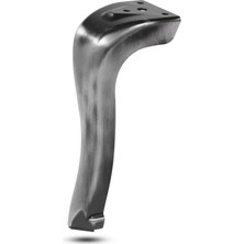 Badem10 Nobel Mobilya Kanepe Masa Sehpa Puf Ayağı Metal Baza Ayak 16 cm Antik Gümüş