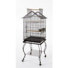 EuroGold Sehpalı Papağan Kafesi Beyaz