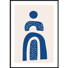 Beril Yamaç Design Studio Geometrik Gökkuşağı Soyut Şekiller Poster 30X40CM