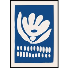 Beril Yamaç Design Studio Geometrik Çiçek Illüstrasyon Poster 30X40CM