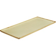 Porland Seasons Sarı Baton Pasta Tabağı 35X16CM
